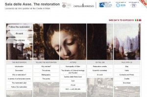 FIG. 1: The “Sala delle Asse” MM project, website homepage
