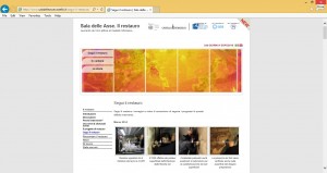 FIG. 2: The “Sala delle Asse” MM project, detail on the restoration content material